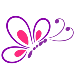 Butterfly Line Art Favicon