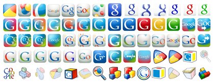 Google favicon iterations